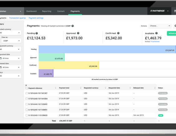 Partnerize Partner Payments